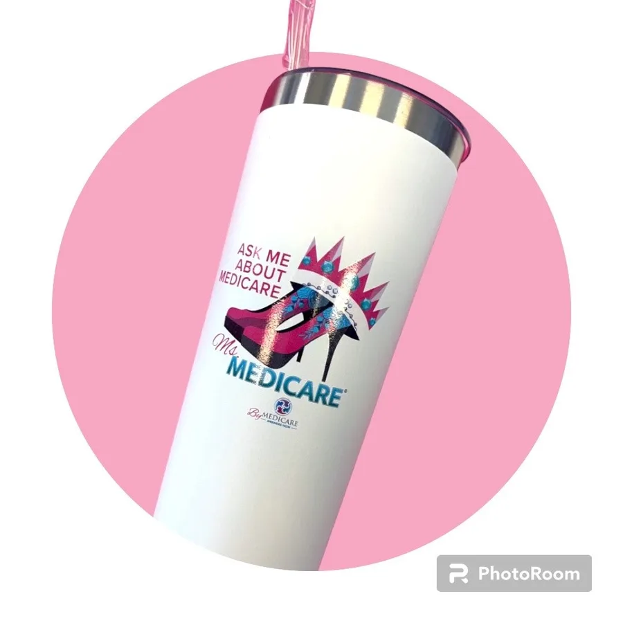 Ms. Medicare Travel Mug ( white)